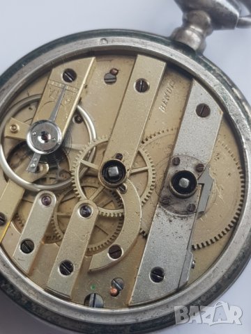Стар джобен сребърен часовник, снимка 4 - Джобни - 35967931