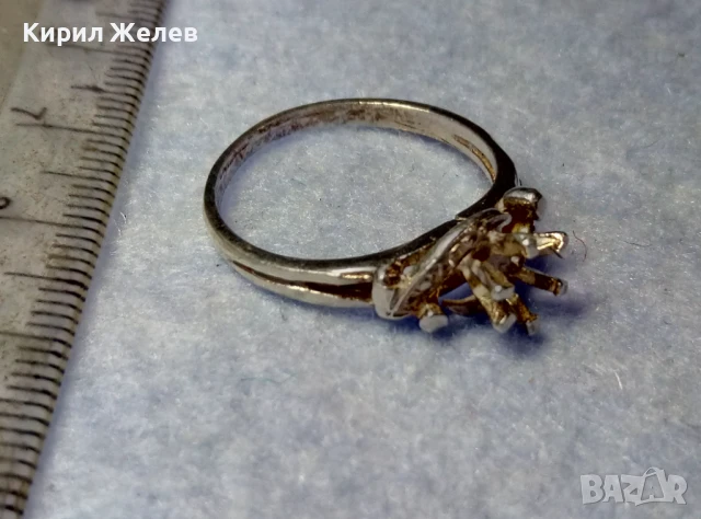 СТАР СРЕБЪРЕН ПРЪСТЕН СРЕБРО ВИСОКА ПРОБА ХУДОЖЕСТВЕНА МАЙСТОРСКА ФИНА РЪЧНА РЕТРО ИЗРАБОТКА 41511, снимка 10 - Антикварни и старинни предмети - 50542265