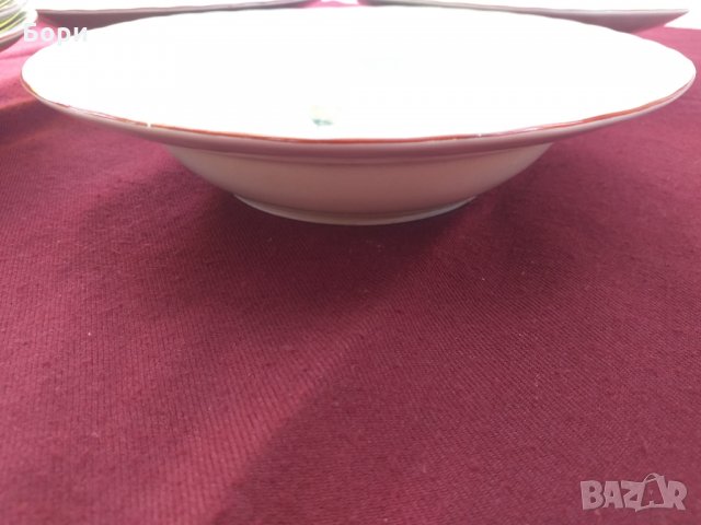 Български порцелан чинии 6 броя, снимка 3 - Чинии - 33817373