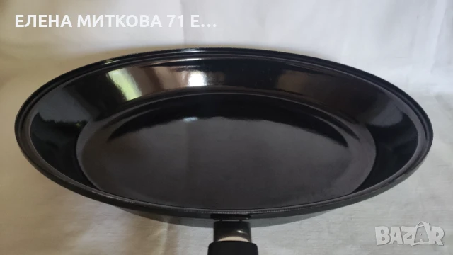 Голям емайлиран тиган за риба с овална форма отличен, снимка 2 - Съдове за готвене - 50760687