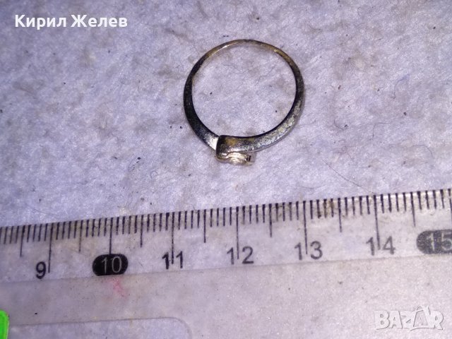 НЕЖЕН СКЪПОЦЕНЕН СРЕБЪРЕН ПРЪСТЕН СРЕБРО 925 с БЯЛА ПОЗЛАТА и ФАСЕТИРАНО ЦИРКОНЧЕ 38524, снимка 8 - Пръстени - 41462179