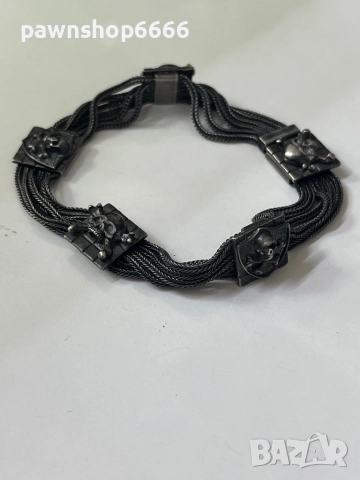 Сребърна гривна 925, снимка 2 - Гривни - 51454950