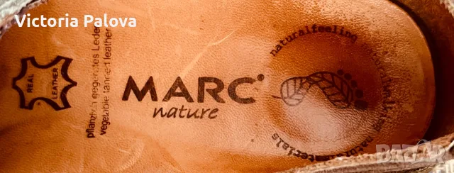 Маркови дамски кожени боси обувки MARC Nature Nº38, стелката 24.5 см., снимка 6 - Дамски ежедневни обувки - 55963170