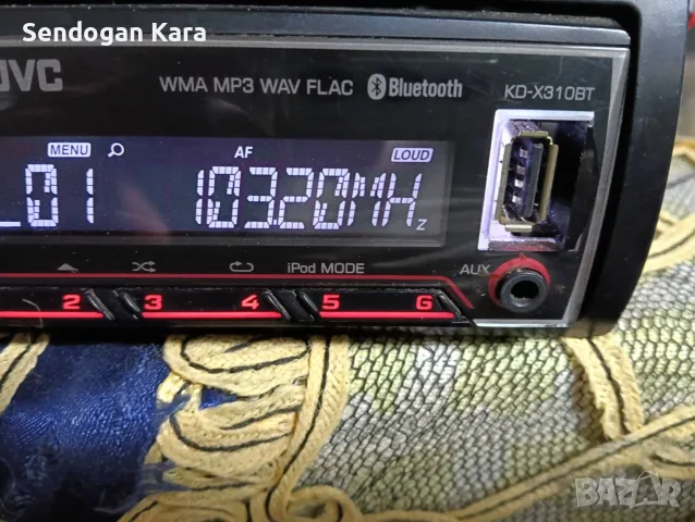 Автомобилно радио JVC с AUX, радио и Bluetooth, снимка 4 - MP3 и MP4 плеъри - 46744698
