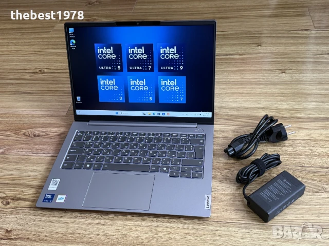 НОВ!ThinkBook 14 g7`Ultra 5-125U/32GB DDR5/512GB NVMe/Гаранция 26м/Бат 100%, снимка 1