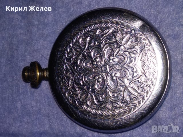МОЛНИЯ СДЕЛАНО в СССР Стар РУСКИ МЕХАНИЧЕН ДЖОБЕН ЧАСОВНИК МЪЛНИЯ с ОРНАМЕНТИРАНИ КАПАЦИ 29239, снимка 9 - Джобни - 40443831