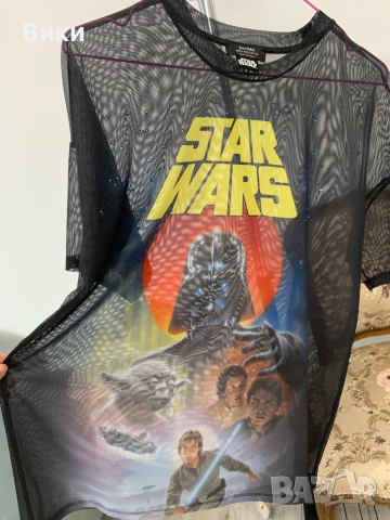 Тениска на Star Wars в размер S, но е подходяща и за М и L, снимка 18 - Тениски - 44607325