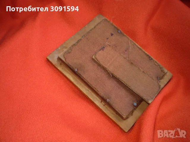 Врамка настолна рамка дърворезба фигура гайдар, снимка 3 - Антикварни и старинни предмети - 49277005