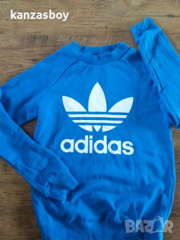 adidas Trefoil Crewneck Sweatshirt - страхотна дамска блуза КАТО НОВА , снимка 6 - Блузи с дълъг ръкав и пуловери - 42485954