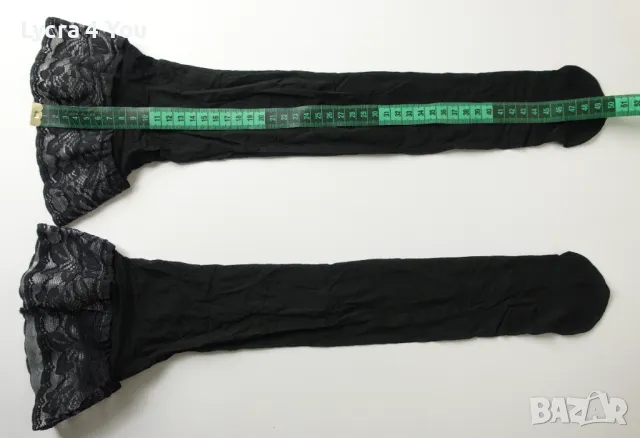 Нови черни силиконови чорапи S/M, снимка 7 - Бельо - 49121436