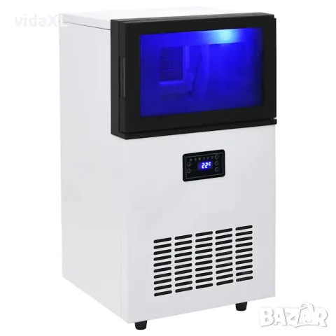 vidaXL Ледогенератор, черен и бял, 45 кг/24 часа, снимка 2 - Електронни везни - 56147602