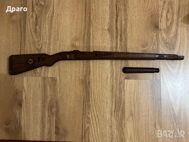 Приклад и полуложа за карабина Маузер 98к военно производство Mauser 98k, снимка 2 - Антикварни и старинни предмети - 52929657