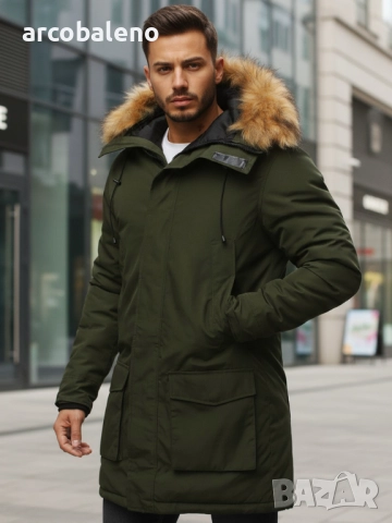 Мъжко зимно яке парка, 2цвята , снимка 7 - Якета - 52883848