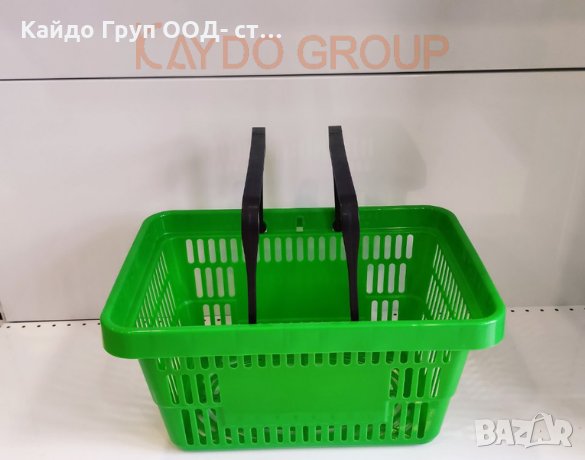 Светло зелена кошница за пазаруване 22л, търговско оборудване!, снимка 3 - Оборудване за магазин - 35966562