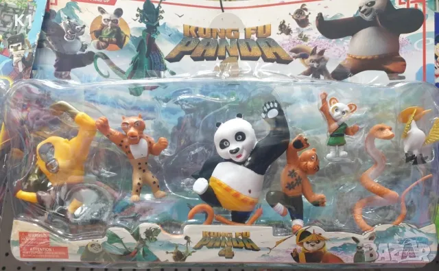 Голям комплект 7 броя фигурки Кунг Фу Панда/Kung Fu Panda фигурки, снимка 2 - Фигурки - 49297907