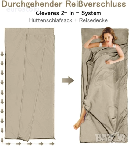 Willnorn Подплата за спален чувал, чаршафи за пътуване и чувал за спане за възрастни за туризъм, хот, снимка 6 - Палатки - 51488201