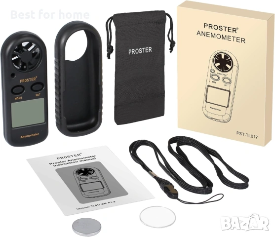 Proster Anemometer - Ръчен анемометър 3 в 1 , снимка 8 - Друга електроника - 53258265