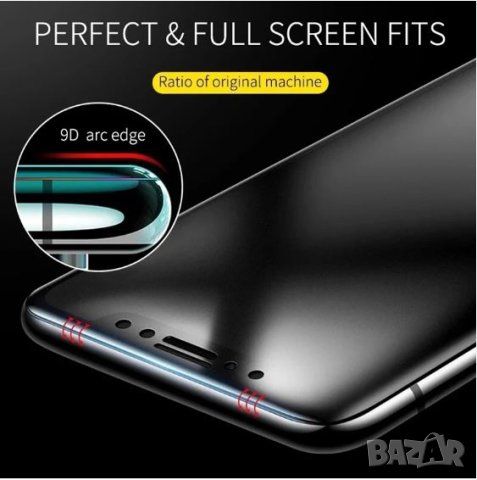 Протектори 9D меко матово керамично фолио за iPhone 7/iPhone 8/ iPhone SE, черна рамка, снимка 4 - Фолия, протектори - 41115246