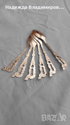 Шест лъжички за кафе , снимка 2 - Прибори за хранене, готвене и сервиране - 42335477