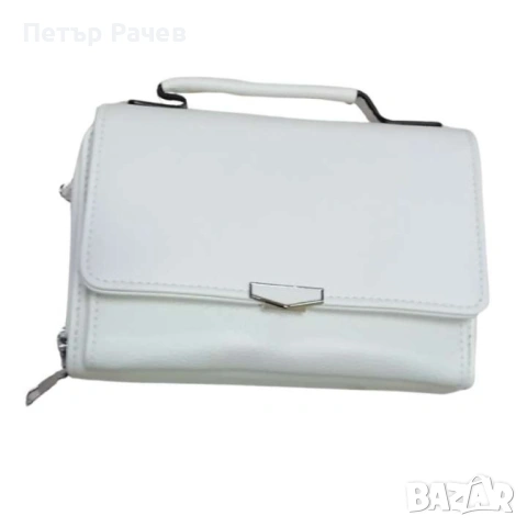 Стилна и компактна к. дамска чанта за през рамо с дълга дръжка., снимка 7 - Чанти - 53759372