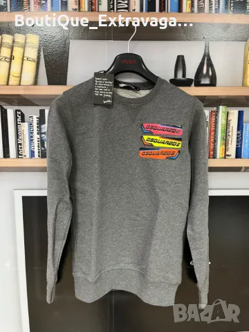 Мъжка блуза Dsquared 3 Stripes Grey !!!