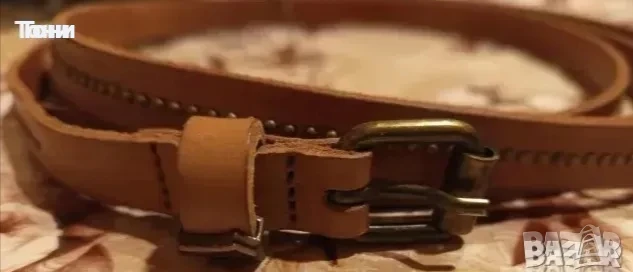 Нов Дълъг Дамски Колан Изцяло от Естествена Кожа 200см. , снимка 2 - Колани - 50953810