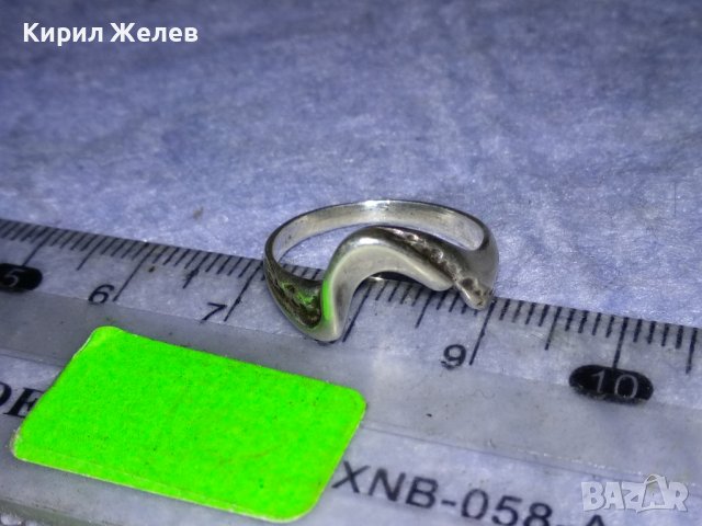 ЕЛЕГАНТЕН АР НУВО СРЕБЪРЕН ПРЪСТЕН СРЕБРО 925 ХУДОЖЕСТВЕНА РЪЧНА ИЗРАБОТКА 38263, снимка 11 - Пръстени - 40933097