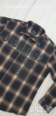 DSQUARED2 Made in Italy / Cotton Oversize Mens Size 52 - L НОВО!  ОРИГИНАЛ! Мъжка Риза!, снимка 4 - Ризи - 50737030