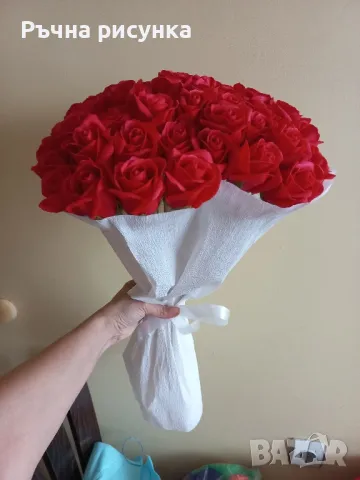 Голям букет от 51 сапунени рози