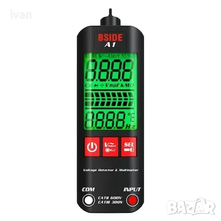 мини мултицет LCD цифров тестер-волтаж детектор, снимка 2 - Други инструменти - 50180862