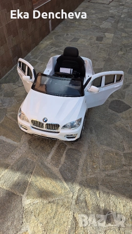 Акумулаторен джип BMW X6 JJ258 Moni, бял, снимка 9 - Аксесоари и консумативи - 52560811