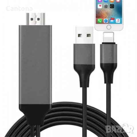 Кабел Lightning to HDMI Adapter Cable - 2 метра​, снимка 1 - Кабели и адаптери - 39481262