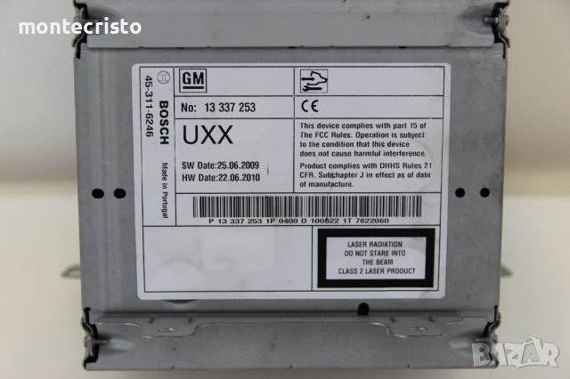 Навигация CD Radio Opel Astra J (2009-2016г.) 13337253 / 13 337 253 / 7 612 034 361 / 7612034361, снимка 6 - Части - 41864178
