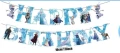 Happy Birthday Елза Анна Замръзналото Кралство frozen висящ картонен Парти Гирлянд Банер декор, снимка 3