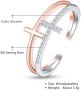 Нов регулируем отворен сребърен пръстен с кръст за Жени Подарък   , снимка 5
