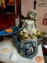 Уникален свещник или бижутерка от чайник ,миди и ангели Mermaid , снимка 4