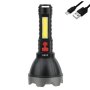 LED фенер, USB, акумулаторен, 4 режима, 1200mAh, снимка 2