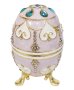 Фаберже стил, кутийки-яйца за бижута в луксозна подаръчна кутия., снимка 1 - Колекции - 44329294