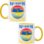 Чаша NO WAR IN UNKRAINE ,спрете войната, подкрепям Укркайна, снимка 7