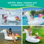 Надуваема играчка Dracarys Unicorn 200x100x90 см, плаващо легло за басейн - водни надуваеми играчки , снимка 2
