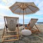 Ръчно плетени столове от макраме тип шезлонг за плаж ,бар , ресторант, снимка 1 - Градински мебели, декорация  - 39448348