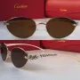 Cartier 2024  дамски слънчеви очила елипса кръгли овални, снимка 3