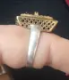 Винтидж / Рядка находка / Два броя Сребърен пръстен с Изумруд и Рубин(Корунд) , снимка 16