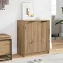 vidaXL Шкаф за обувки дъб артизан 59x35x70 см инженерна дървесина, снимка 2