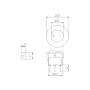 Трипозиционен превключвател 125V/250V 19.5x23 mm, снимка 2