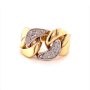 Златен дамски пръстен 5,73гр. размер:59 14кр. проба:585 модел:16402-5, снимка 1 - Пръстени - 40770072