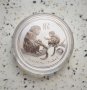 Сребро 1 OZ 2016 Маймунки с лъвче , снимка 1 - Нумизматика и бонистика - 41739471