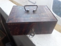 Колекционерски стар сейф каса касетка за пари и ценности, снимка 2