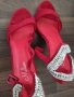 Червени Дамски Обувки на ток, снимка 8