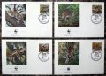 Салвадор 1988 - 4 броя FDC Комплектна серия - WWF